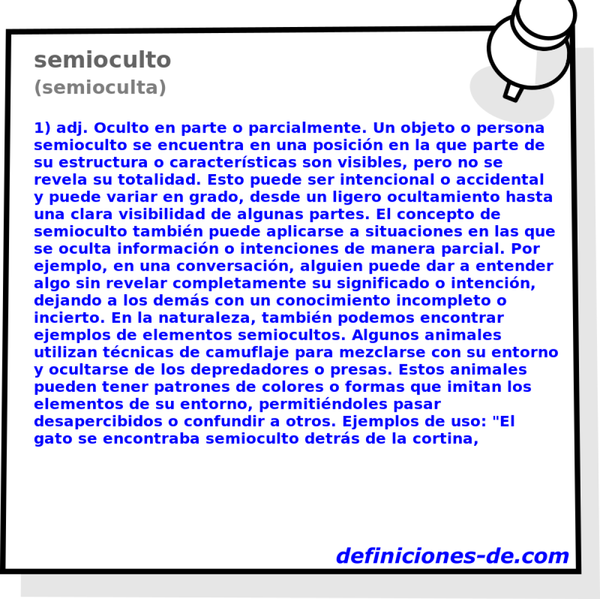 semioculto (semioculta)