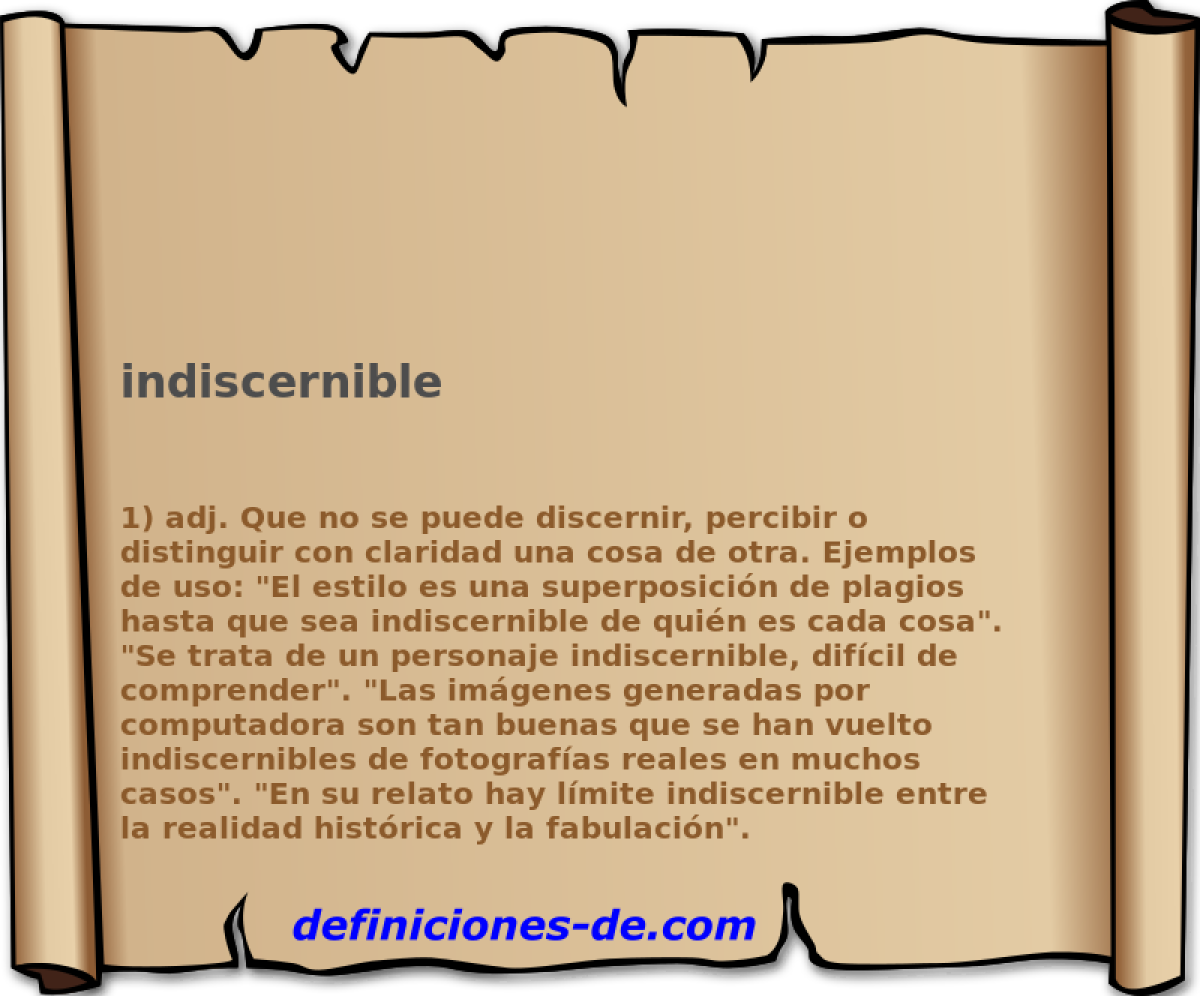 indiscernible 