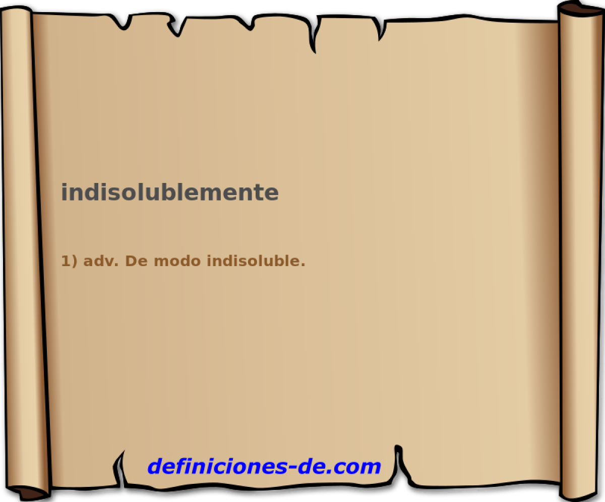 indisolublemente 