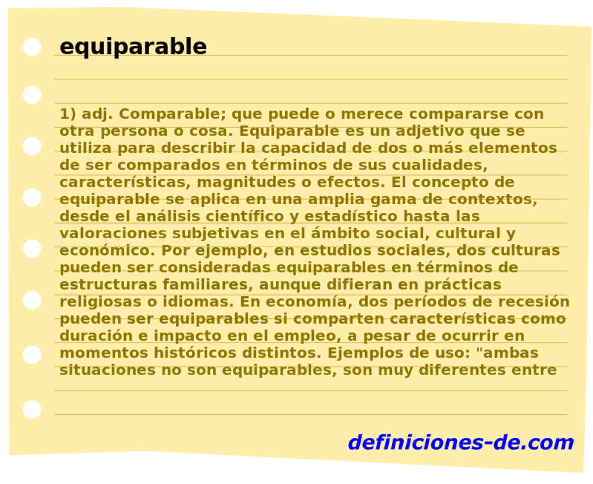 equiparable 