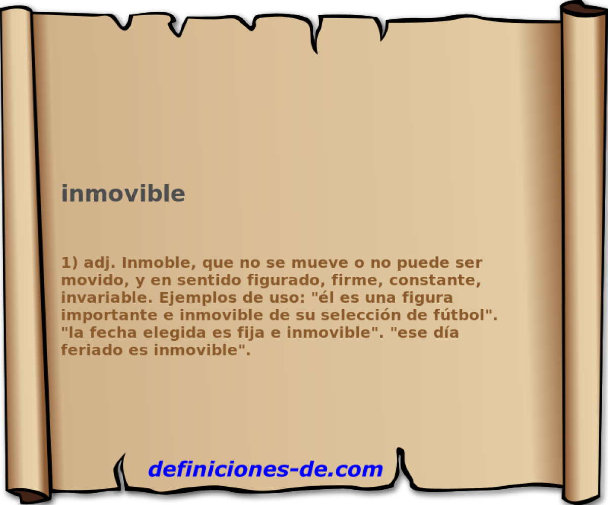 inmovible 