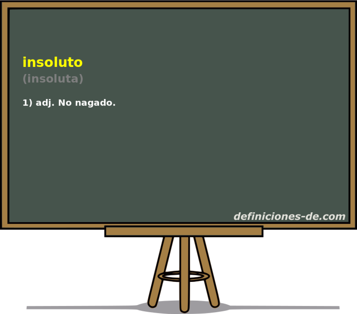 insoluto (insoluta)