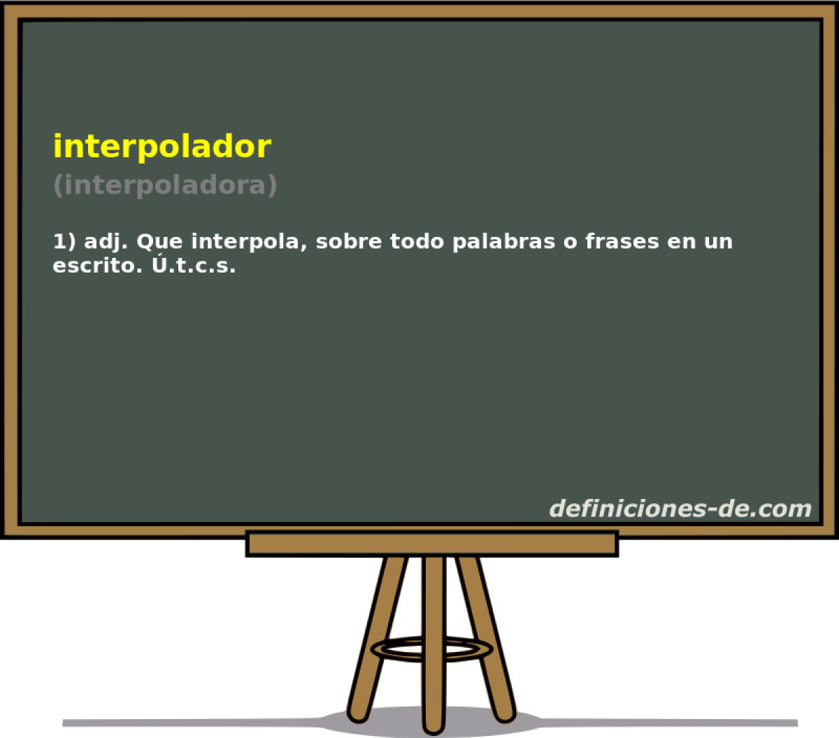 interpolador (interpoladora)
