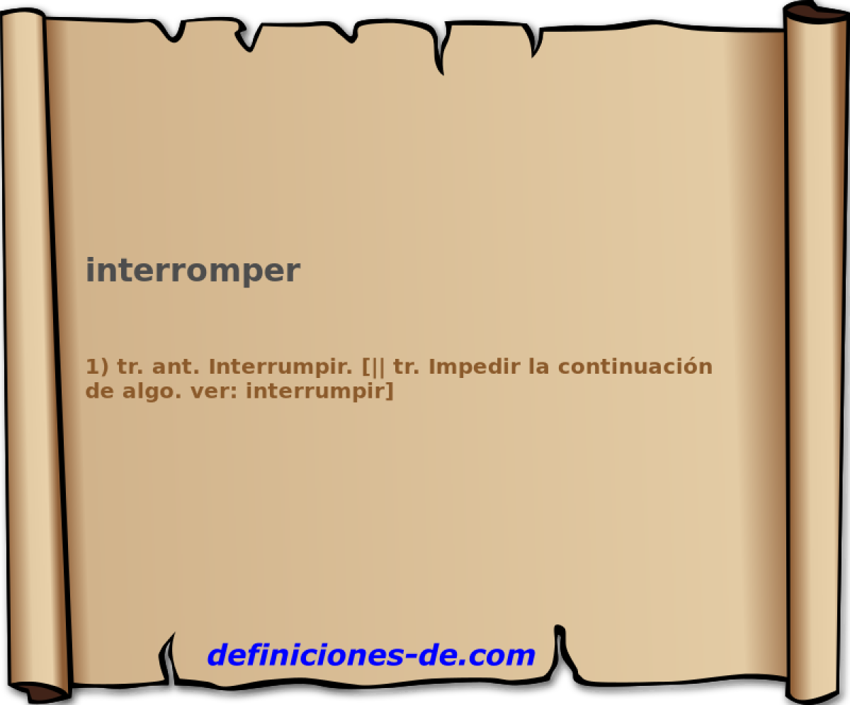 interromper 
