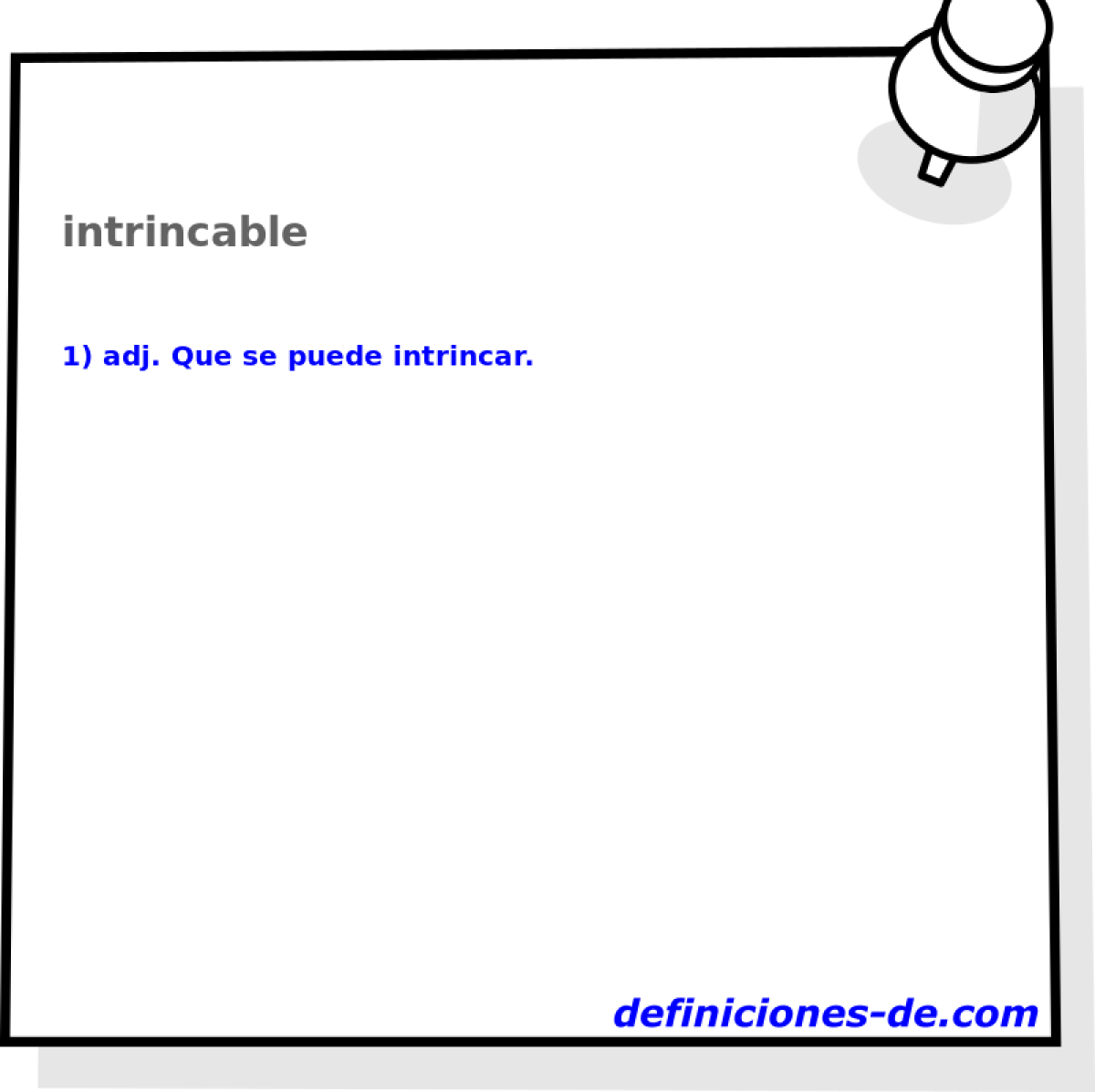 intrincable 