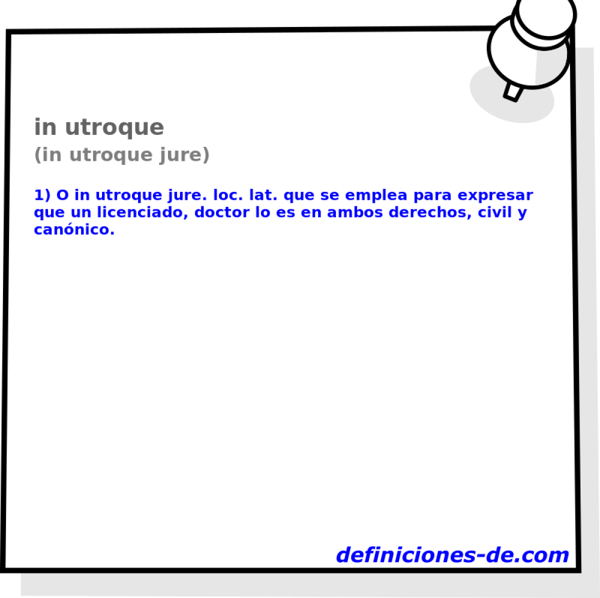 in utroque (in utroque jure)