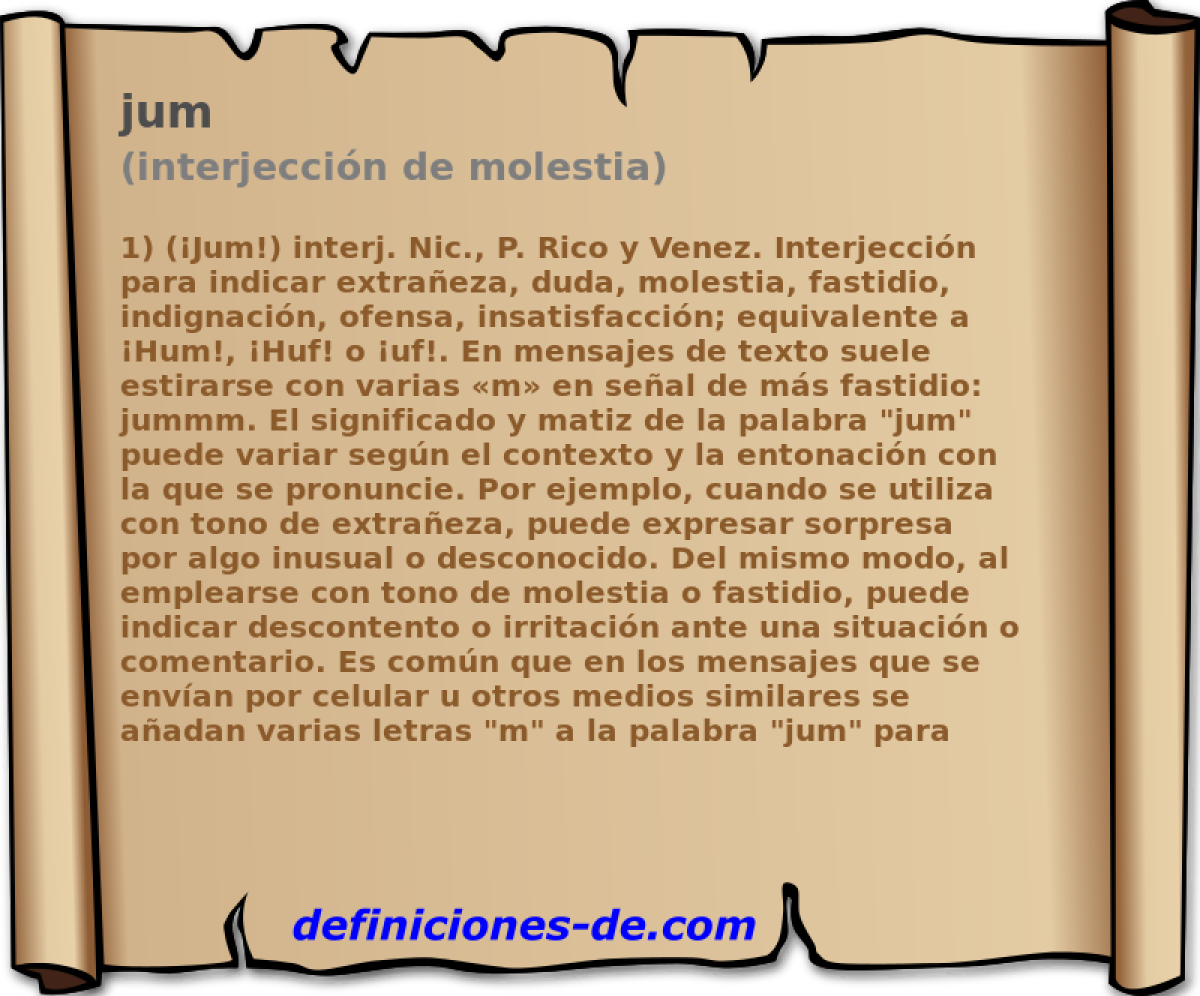 jum (interjeccin de molestia)