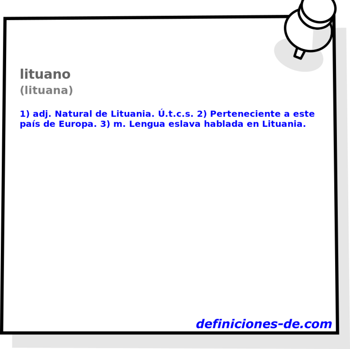 lituano (lituana)