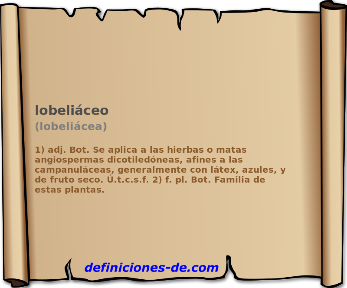 lobeliceo (lobelicea)
