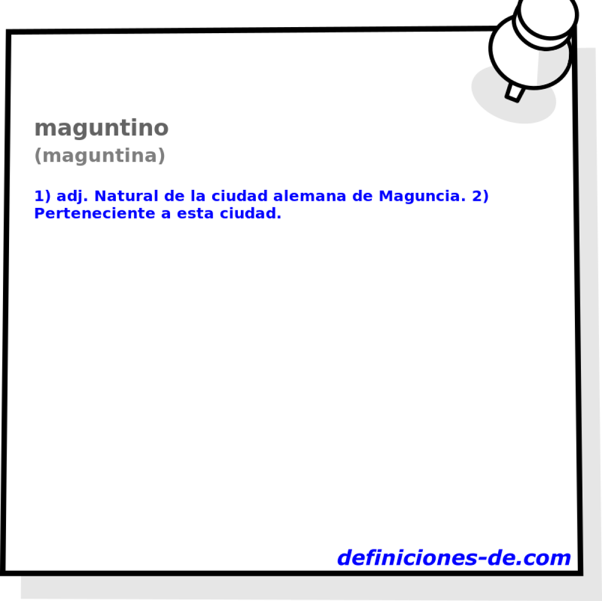 maguntino (maguntina)