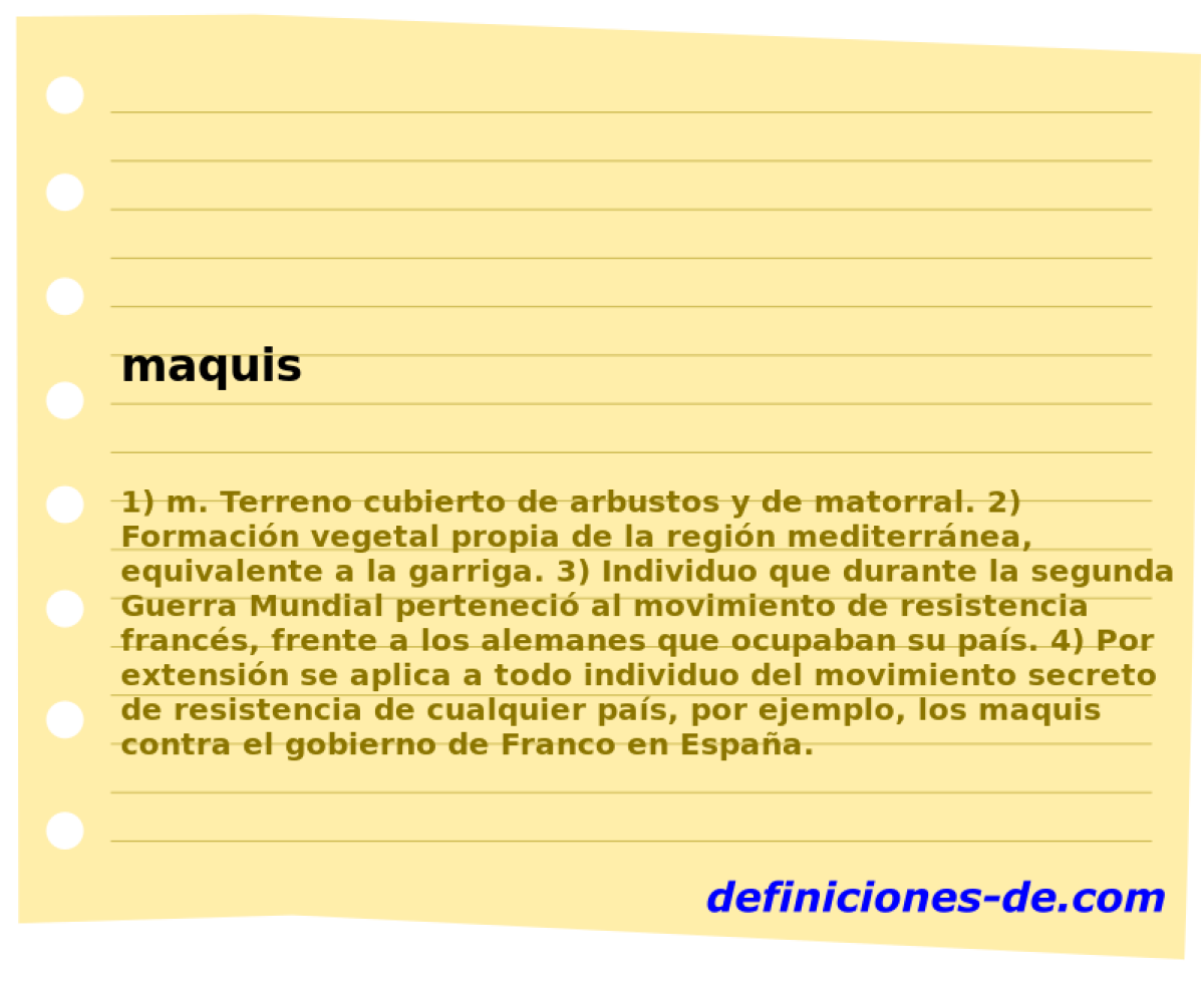 maquis 