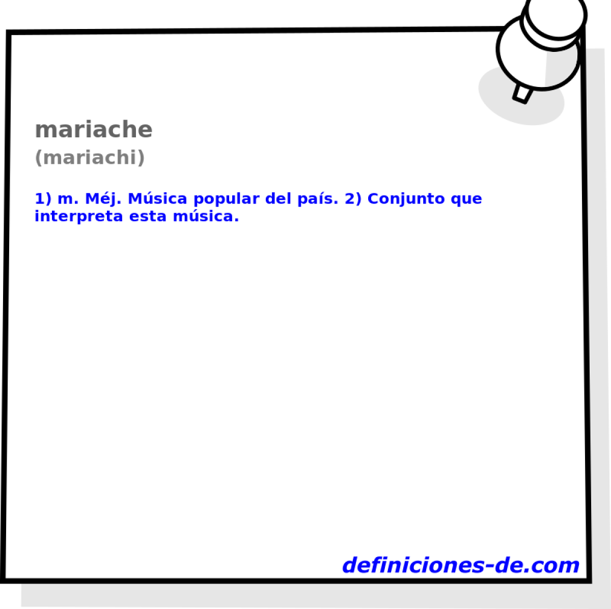 mariache (mariachi)
