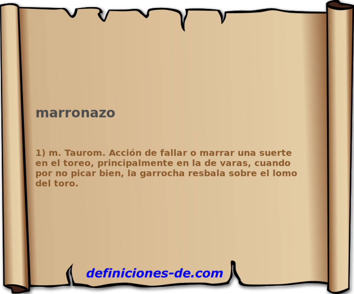 marronazo 