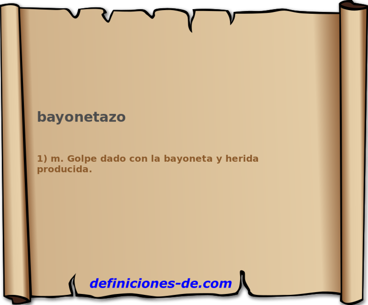 bayonetazo 
