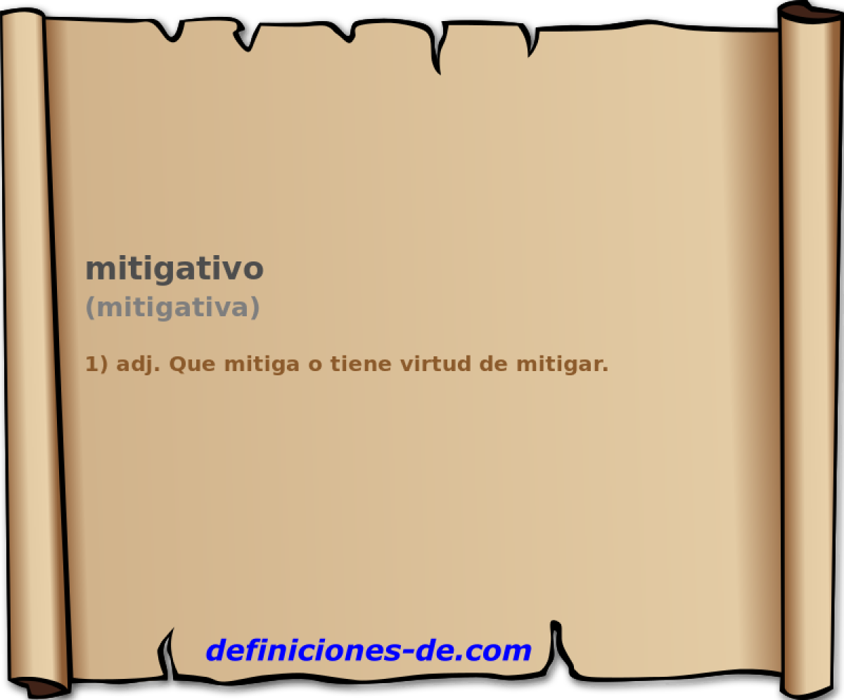 mitigativo (mitigativa)