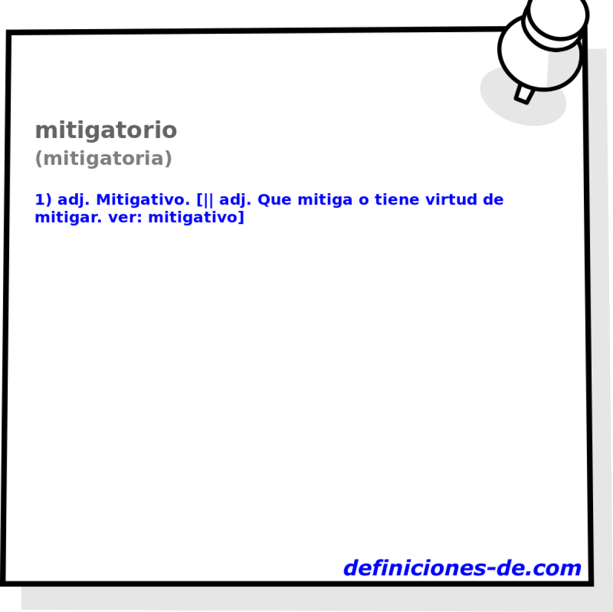 mitigatorio (mitigatoria)
