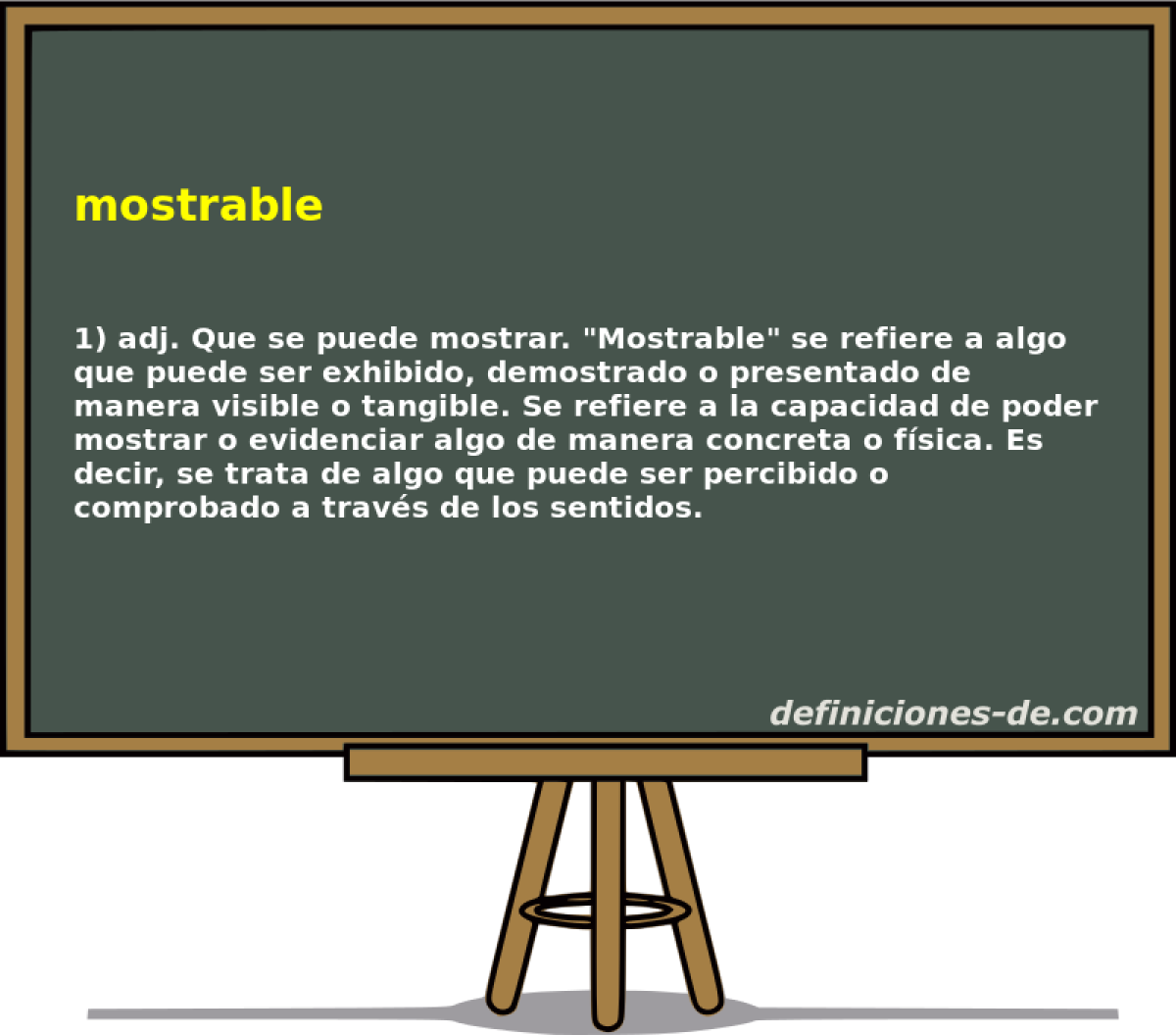 mostrable 