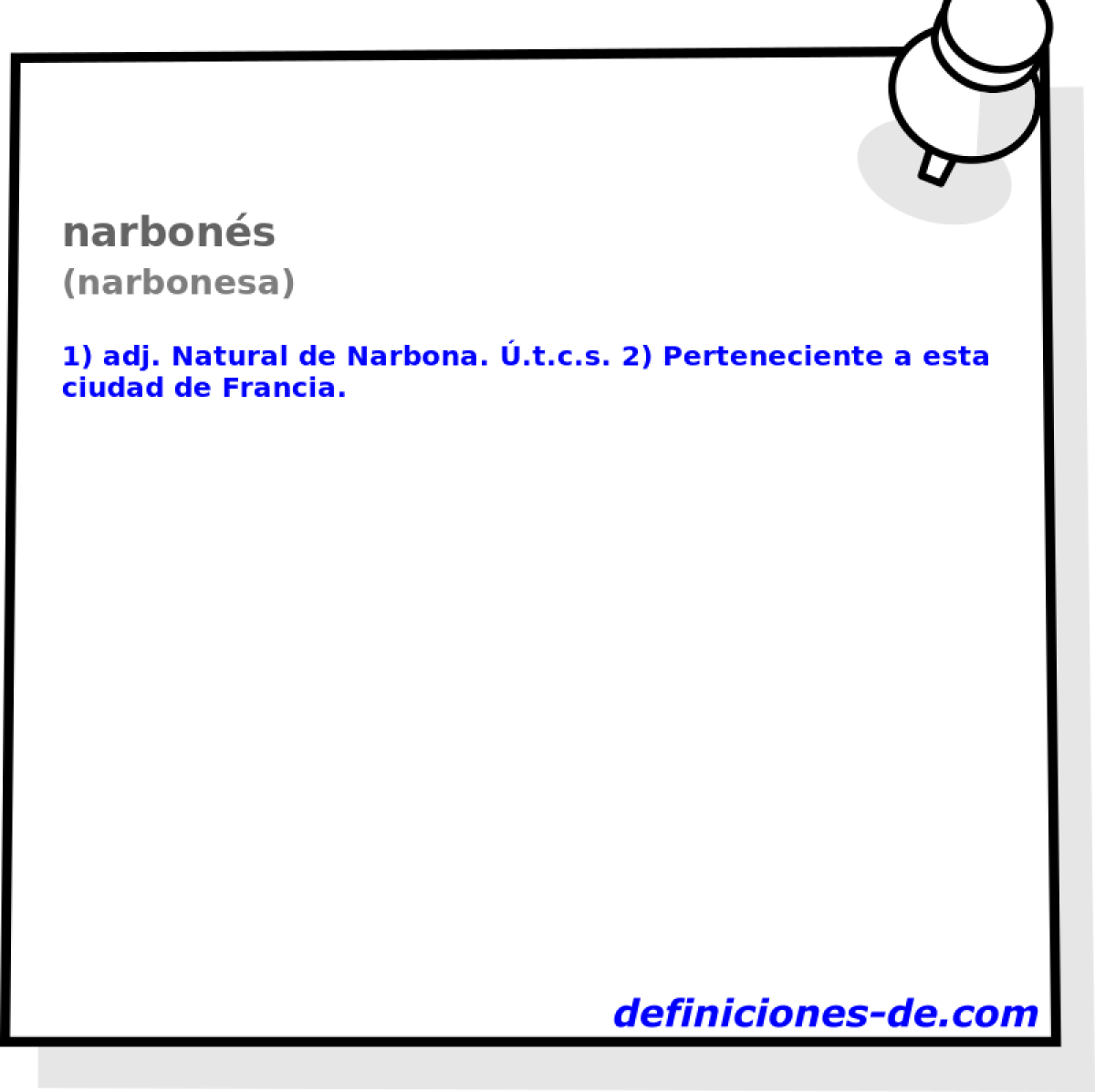 narbons (narbonesa)