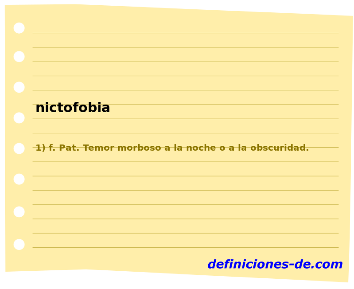 nictofobia 