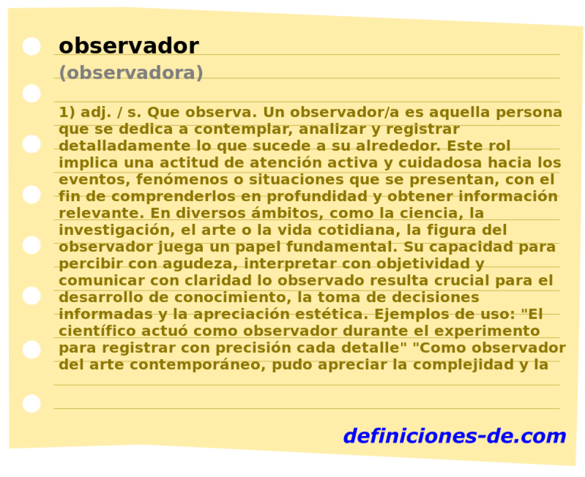 observador (observadora)