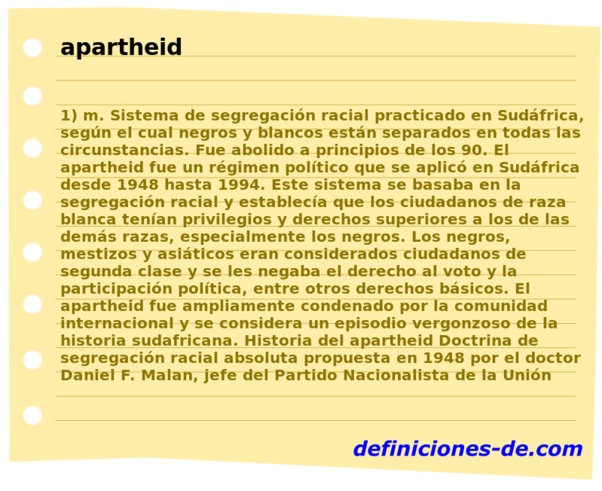 apartheid 