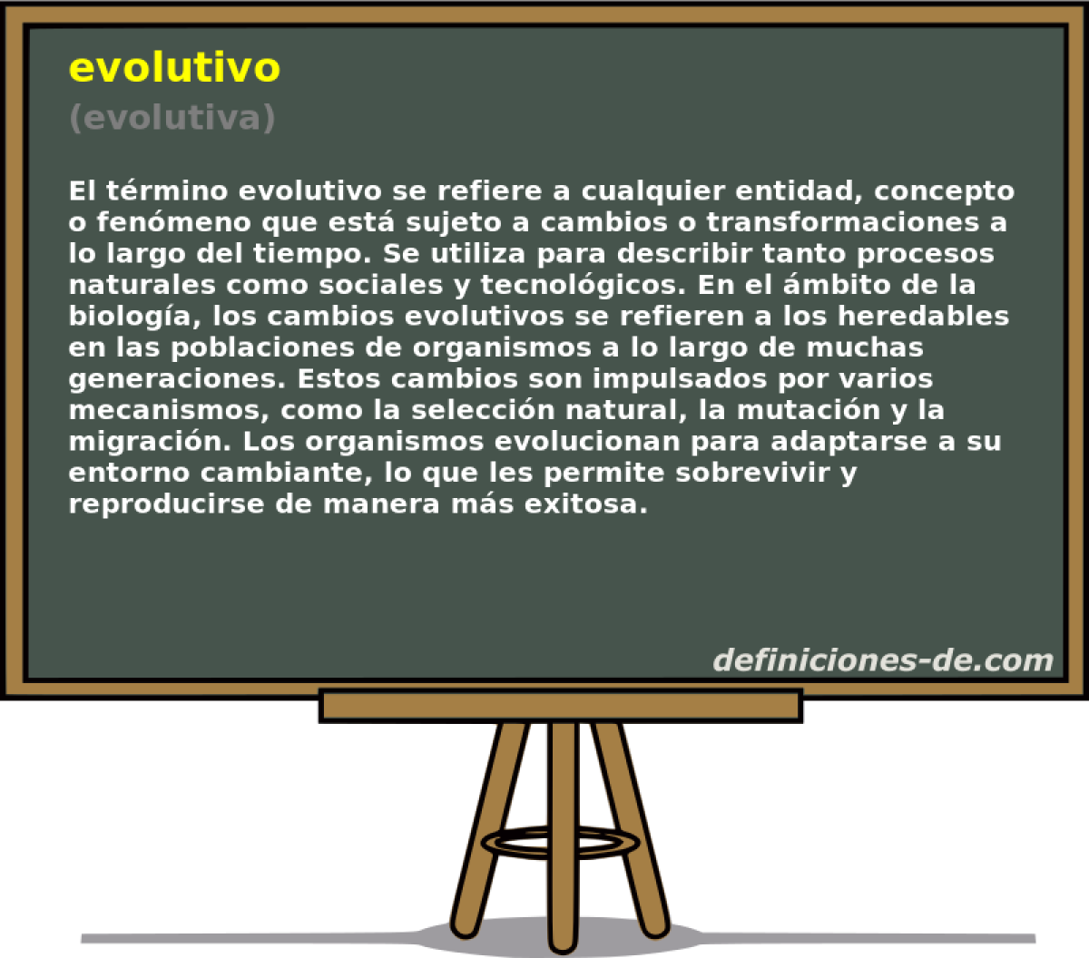 evolutivo (evolutiva)