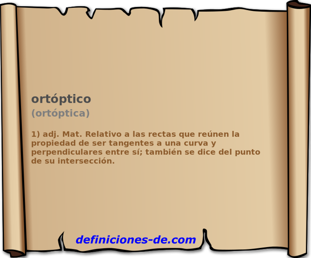 ortptico (ortptica)