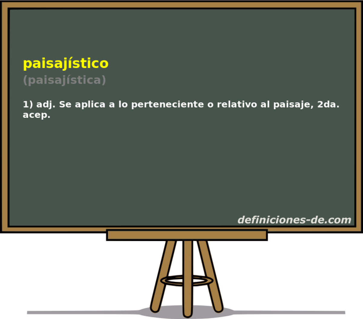 paisajstico (paisajstica)
