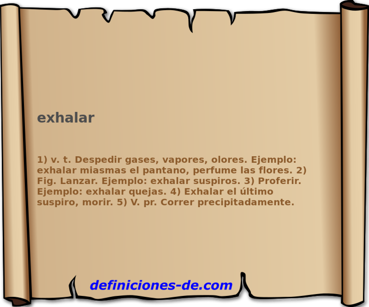 exhalar 