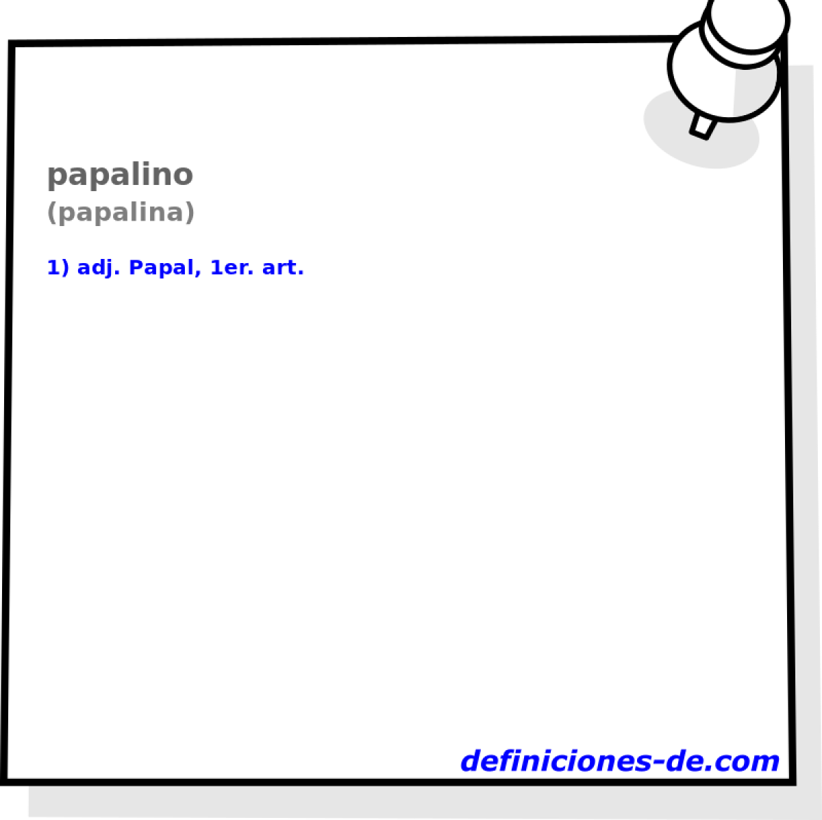 papalino (papalina)