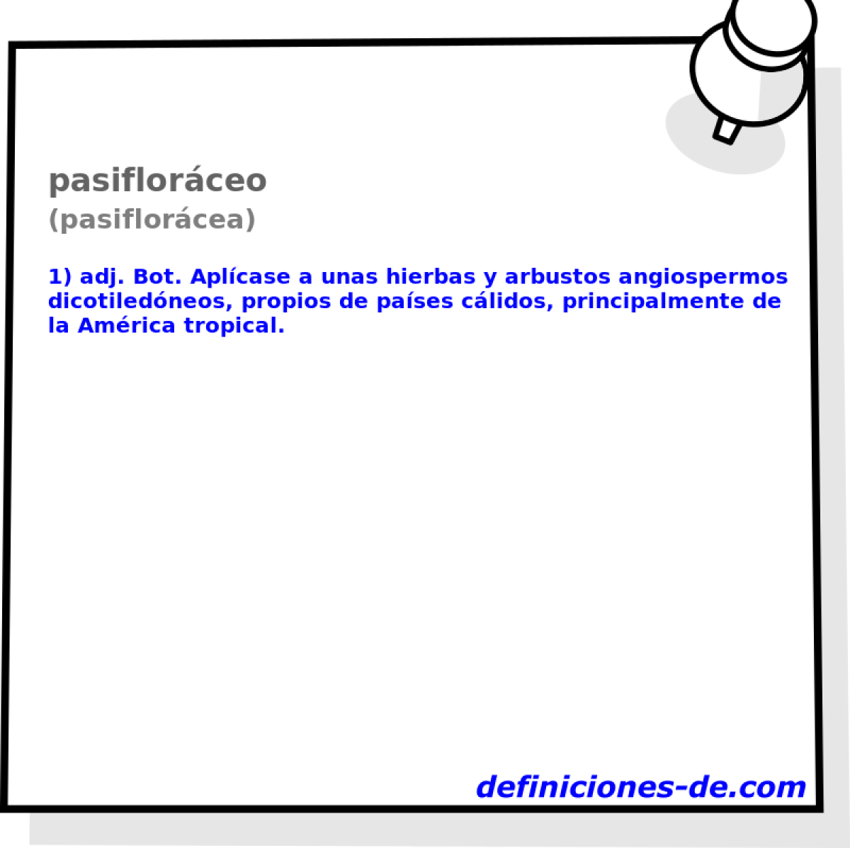 pasiflorceo (pasiflorcea)
