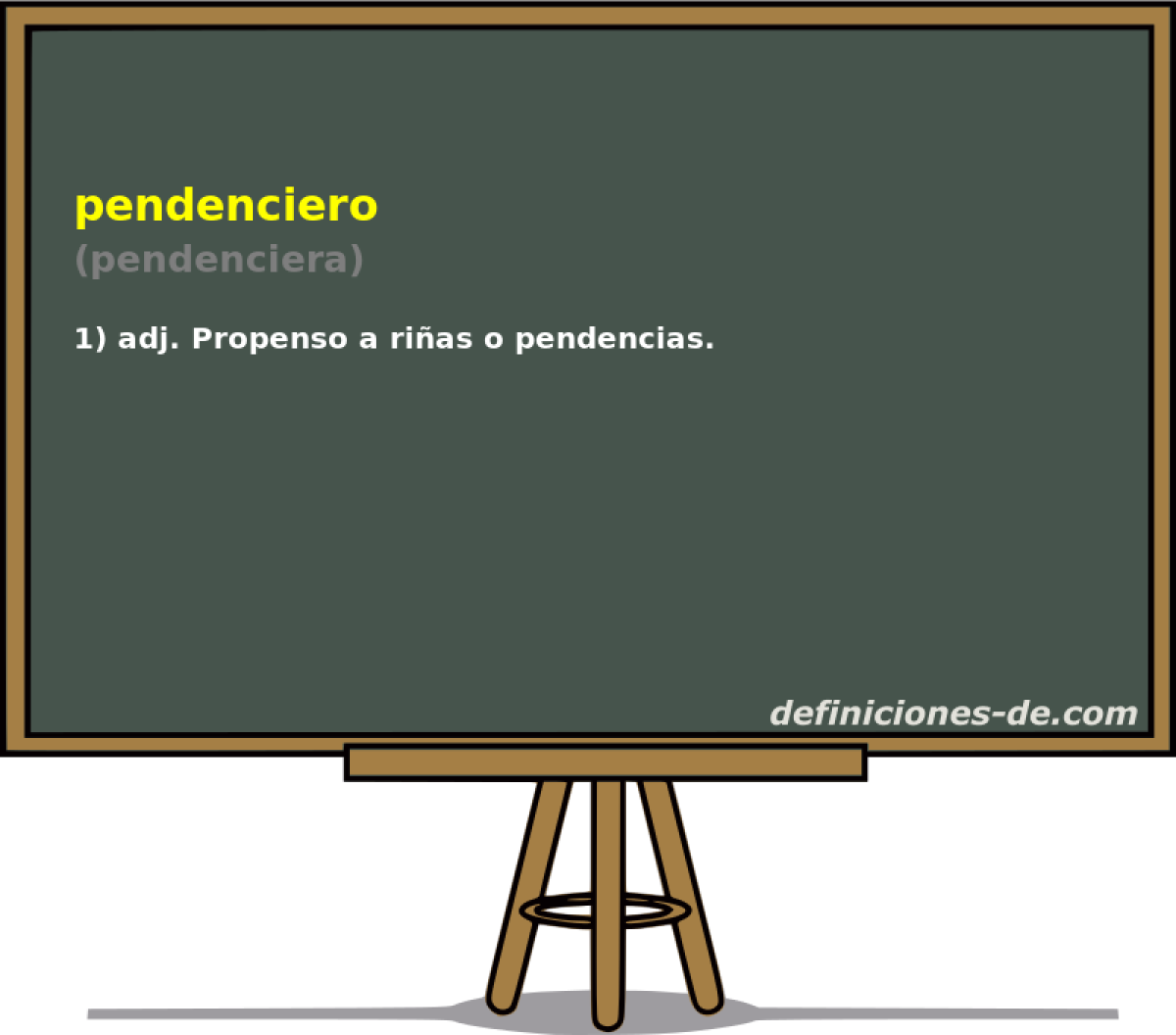 pendenciero (pendenciera)