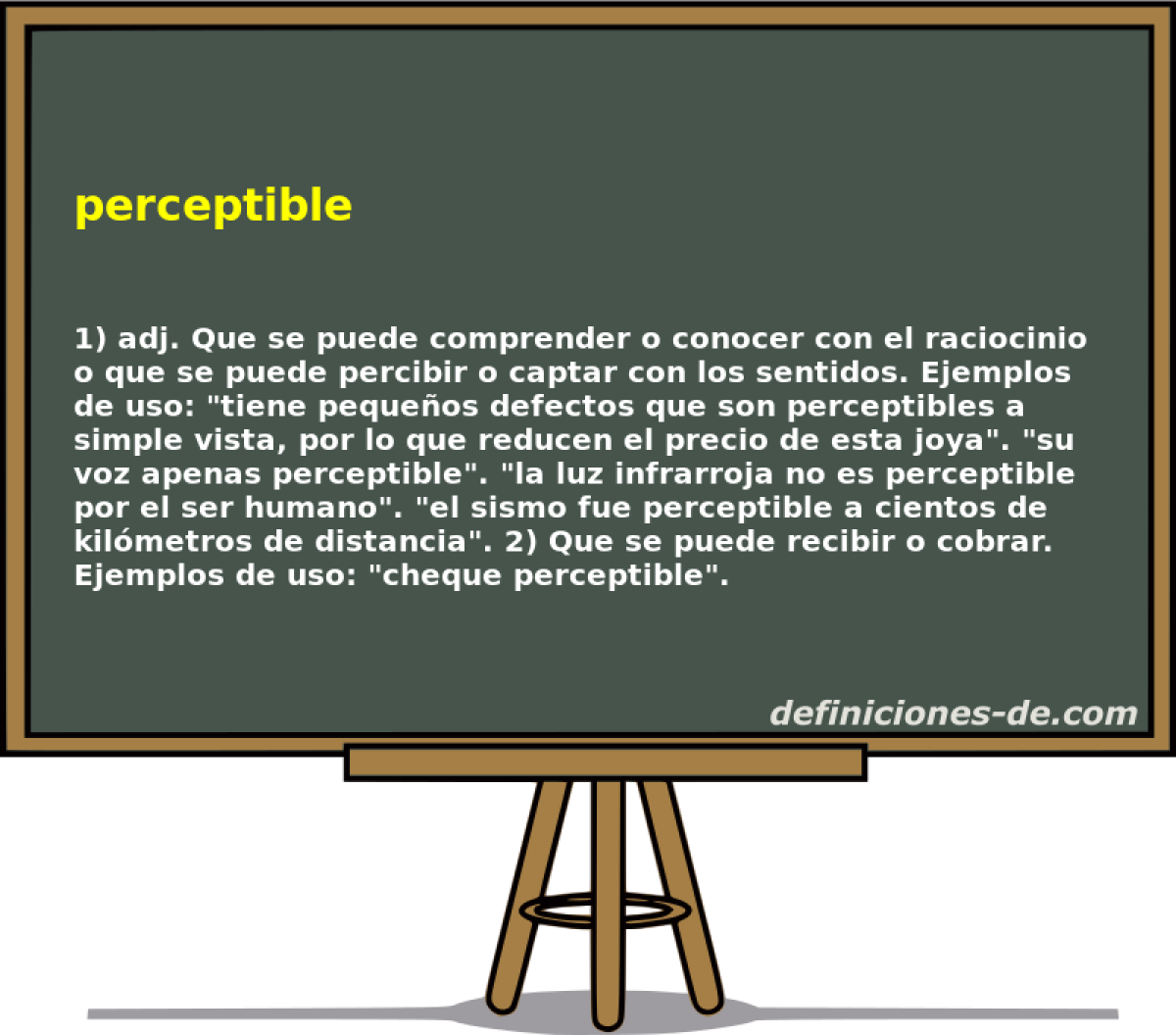perceptible 