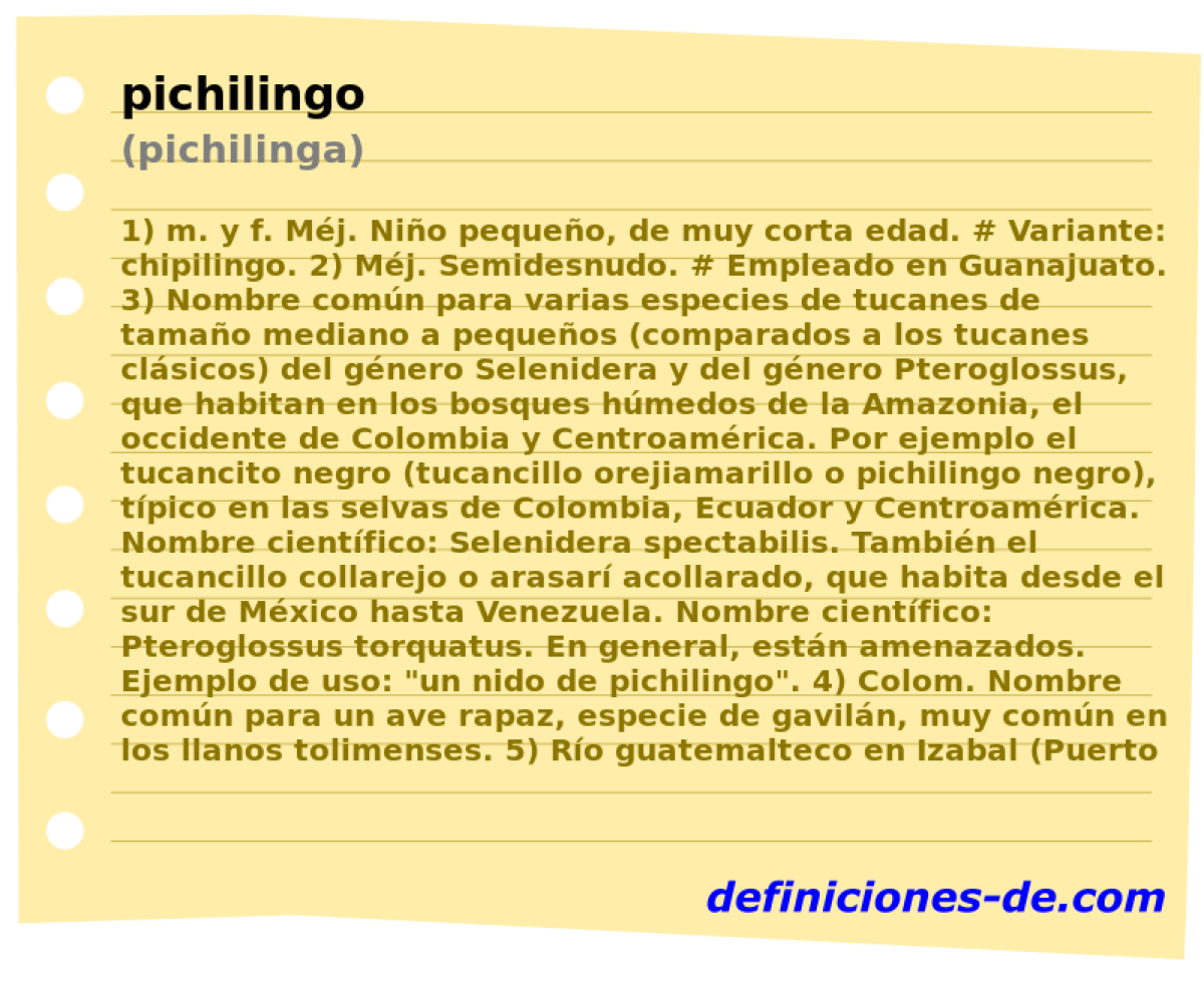 pichilingo (pichilinga)