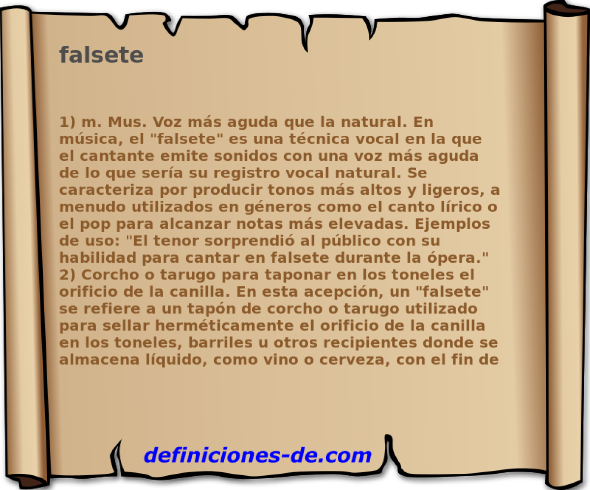 falsete 