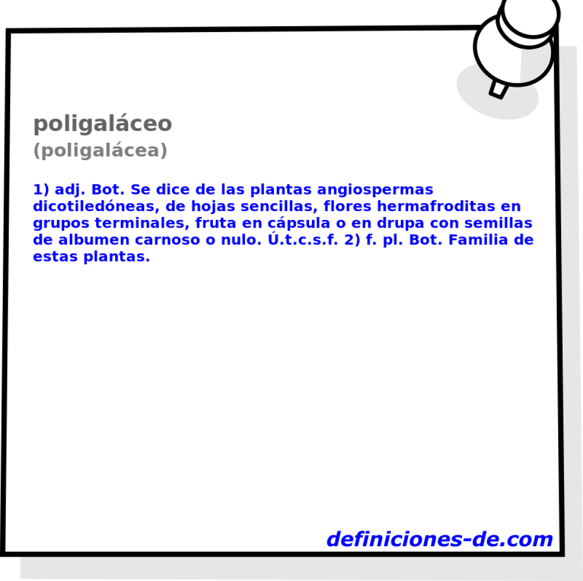 poligalceo (poligalcea)