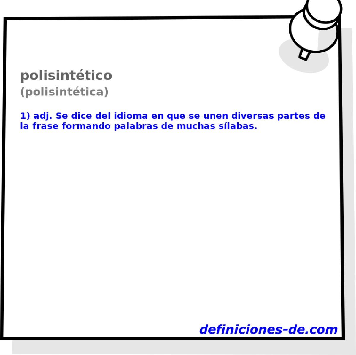 polisinttico (polisinttica)