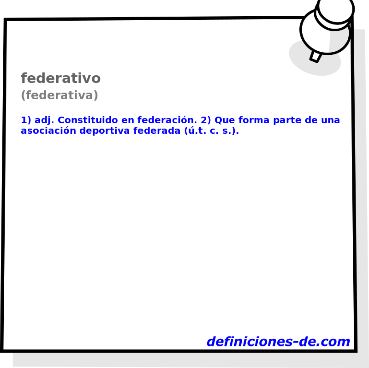 federativo (federativa)