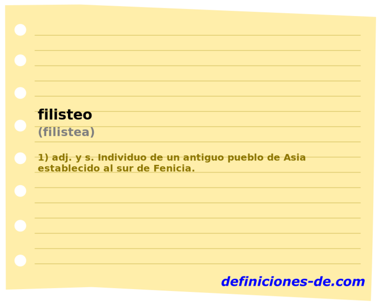 filisteo (filistea)