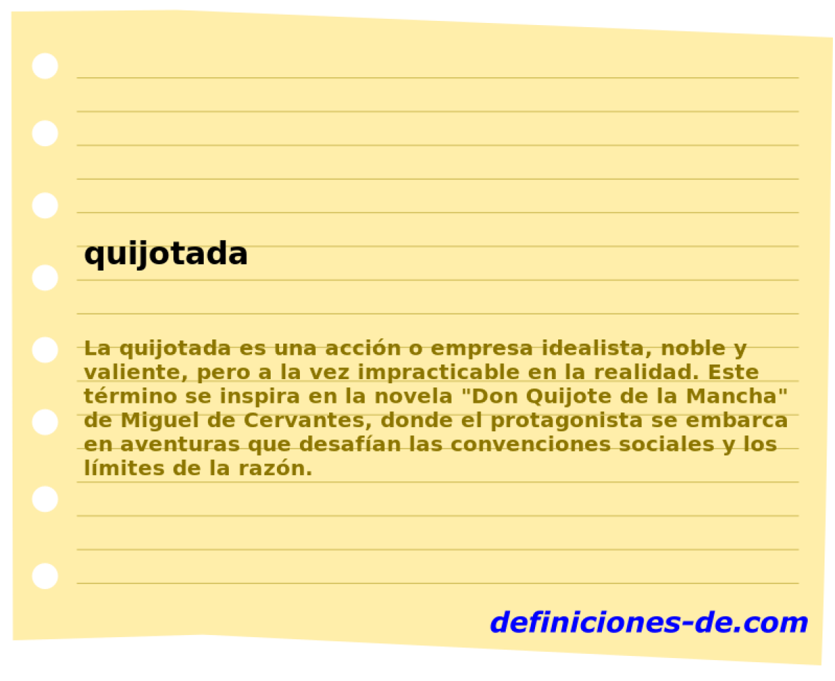quijotada 