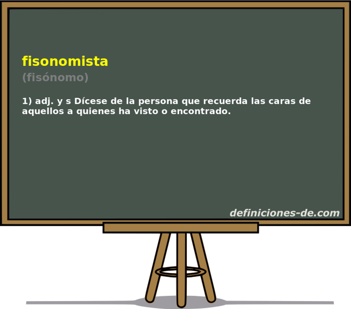 fisonomista (fisnomo)
