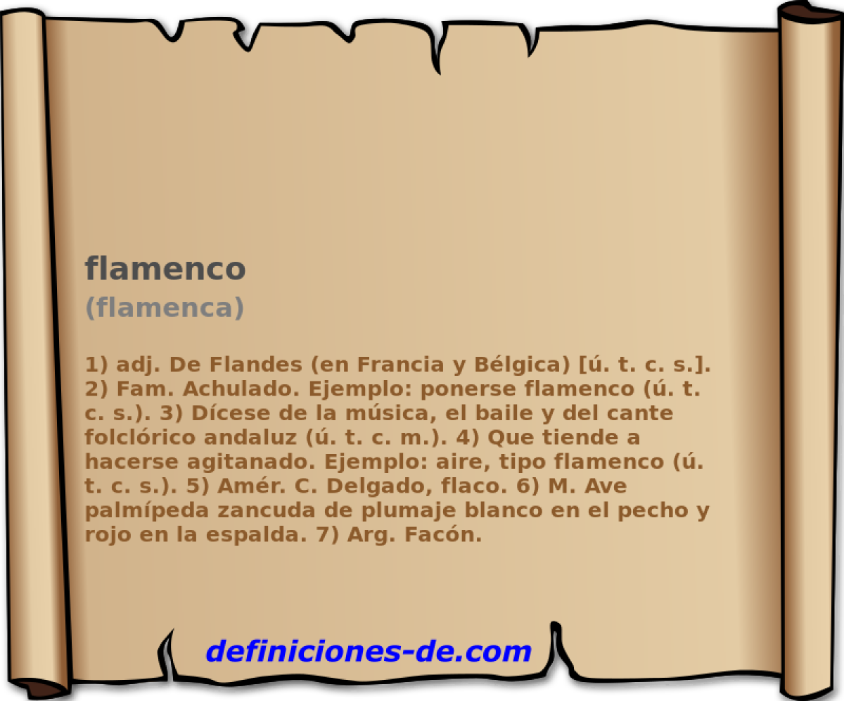 flamenco (flamenca)
