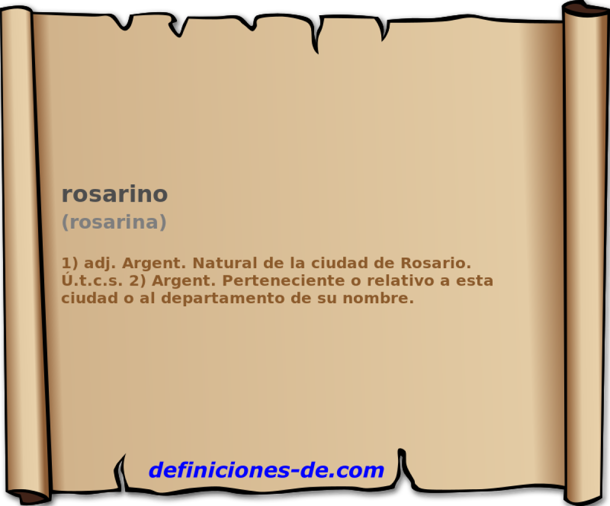 rosarino (rosarina)