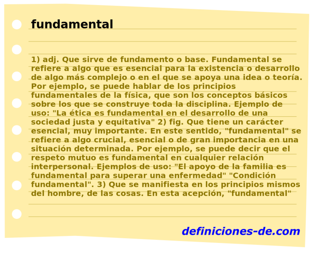 fundamental 