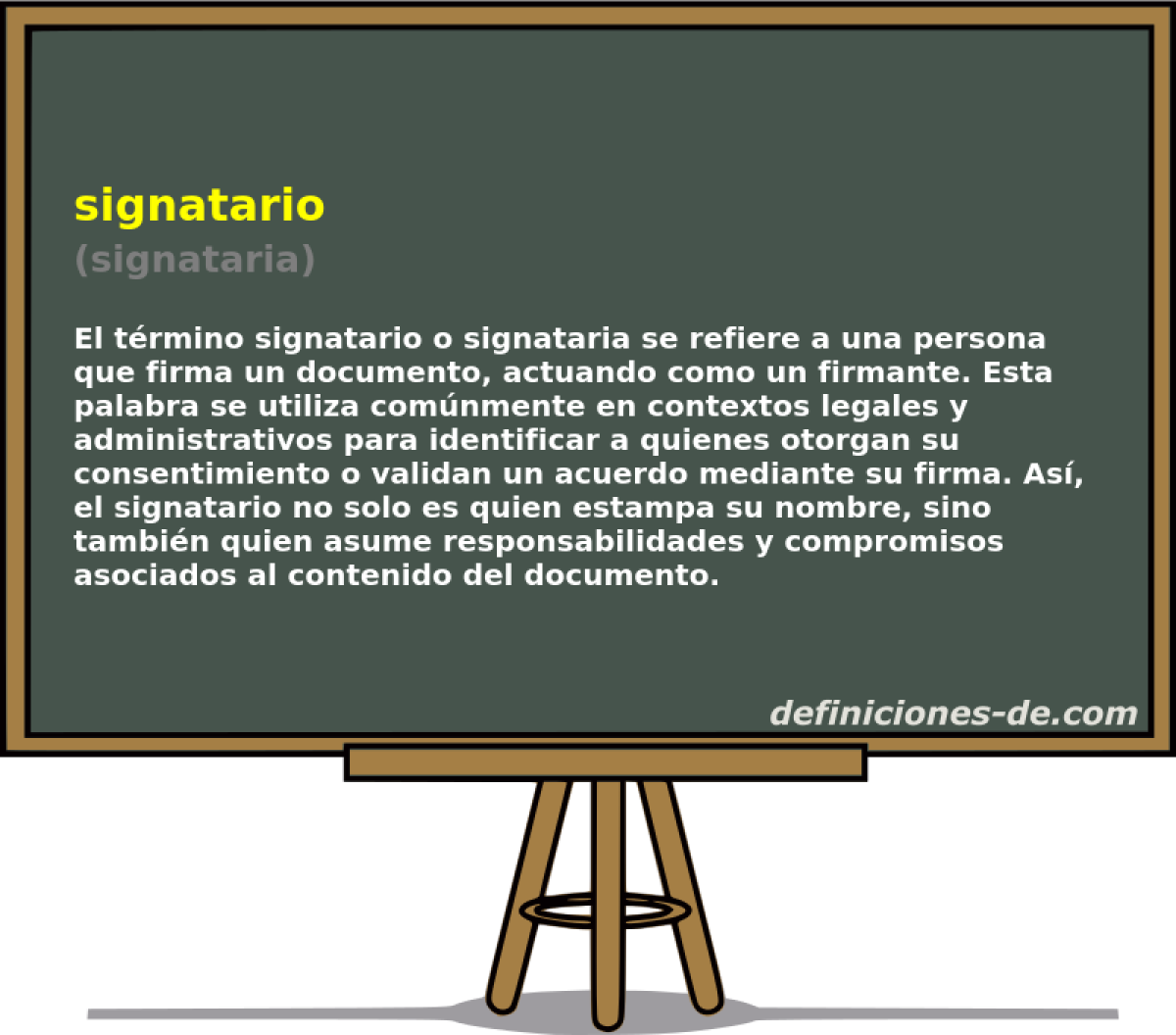 signatario (signataria)