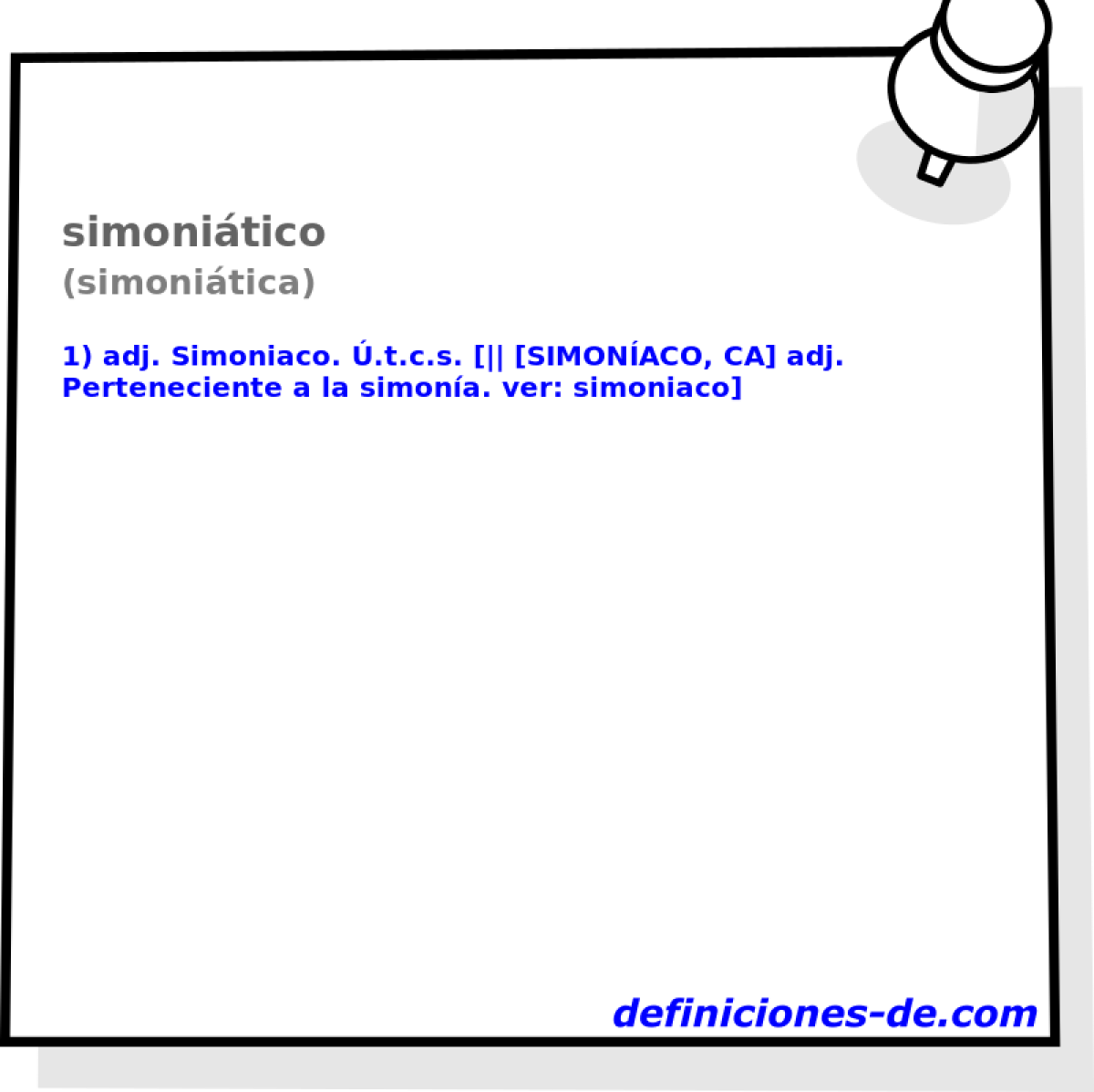 simonitico (simonitica)