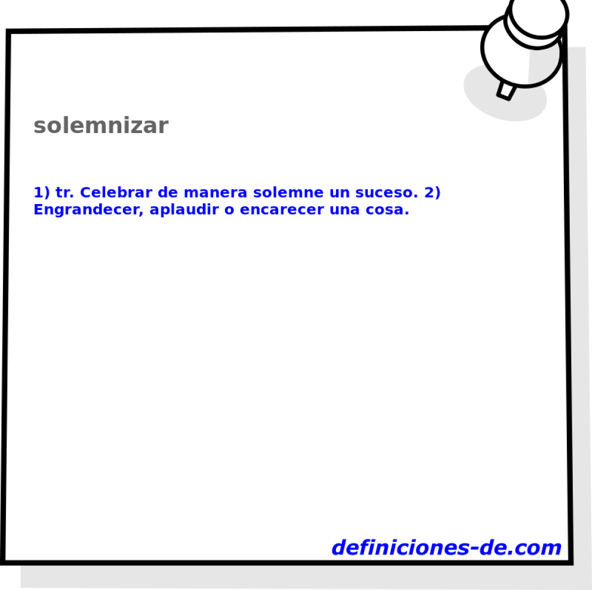 solemnizar 