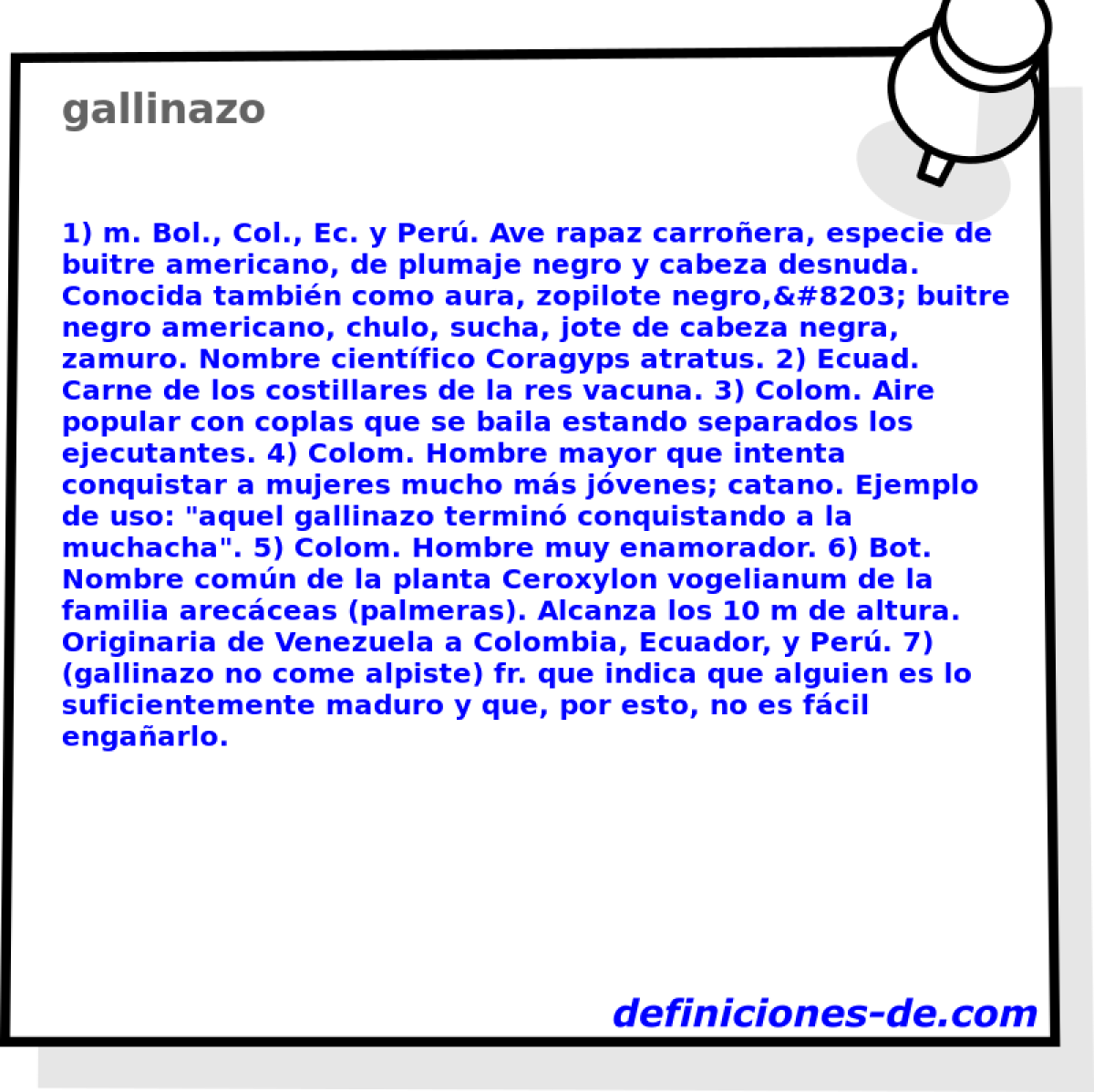 gallinazo 