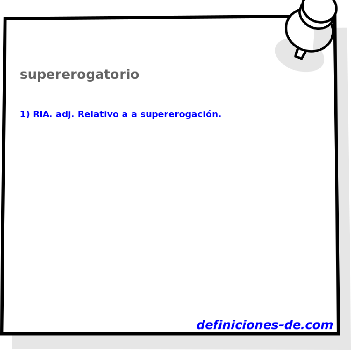 supererogatorio 
