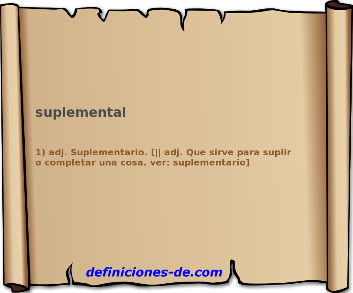 suplemental 